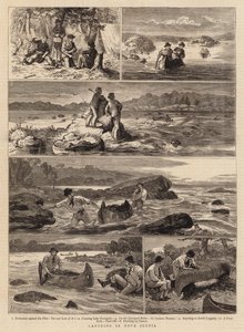 Canoë en Nouvelle-Écosse - Joseph Nash